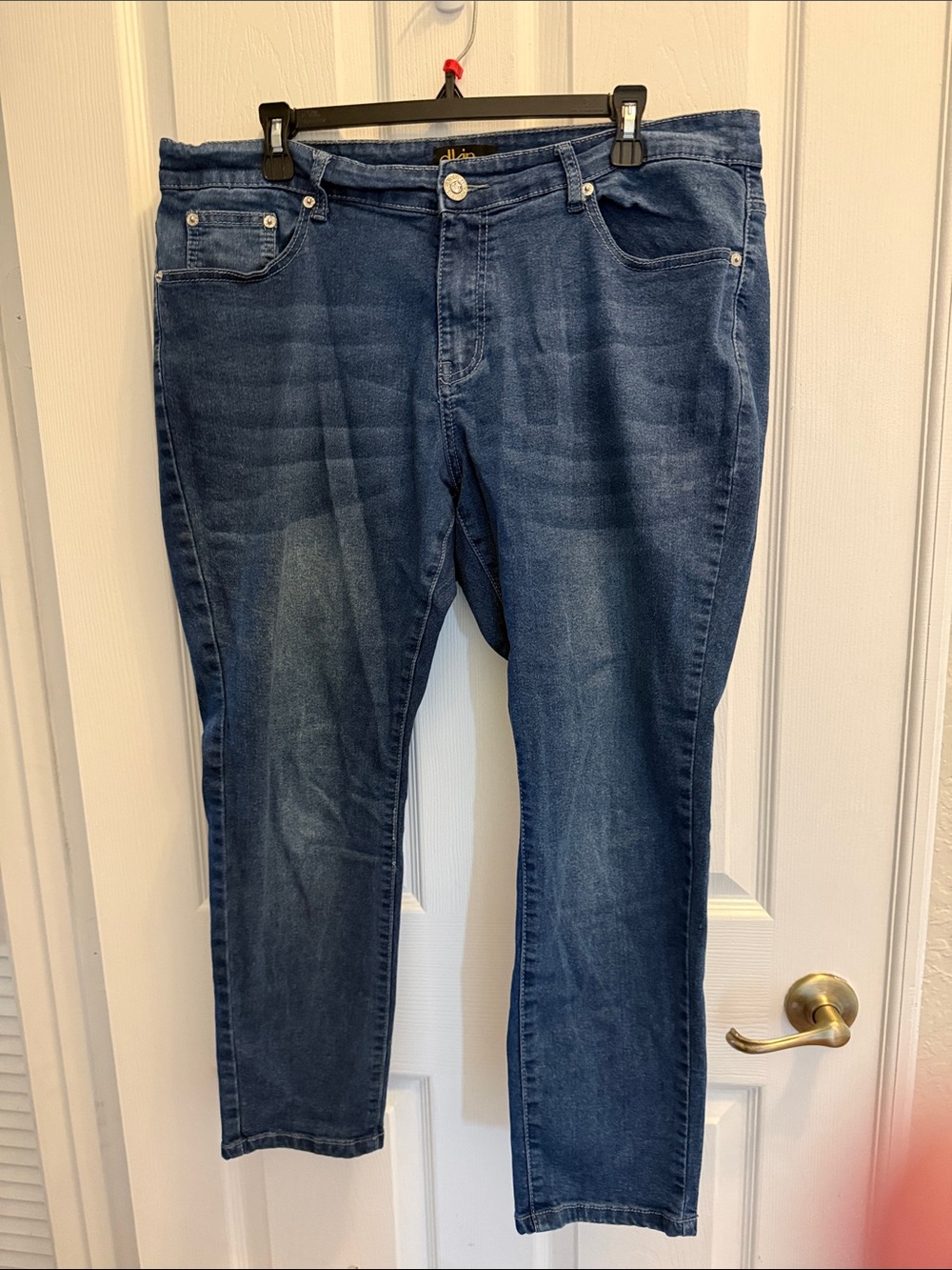 Dkin Women's Dark Blue Stretch Jeans - Classic Fit